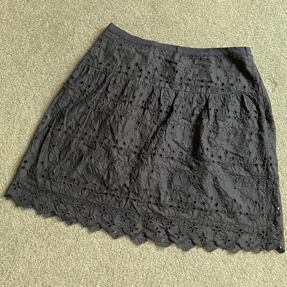❤️ LOFT Blue Skirt in Eyelet Great for Summer US4    - I120
